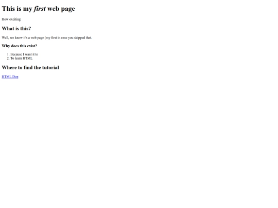 index screenshot