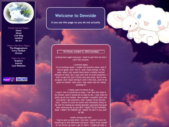 blog/vent screenshot