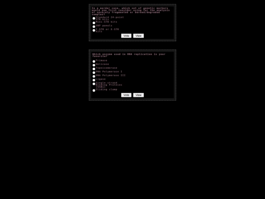 Polls screenshot