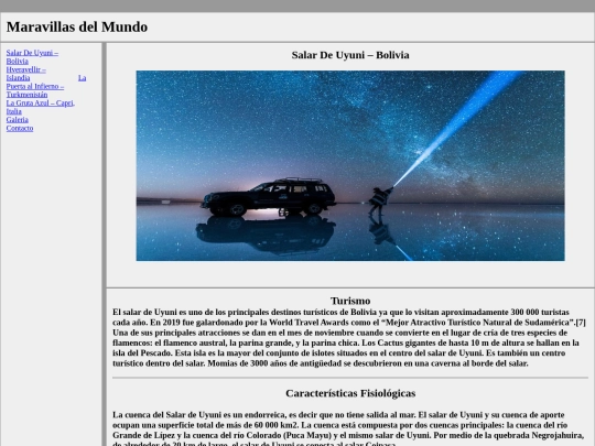 proyecto paisajes screenshot
