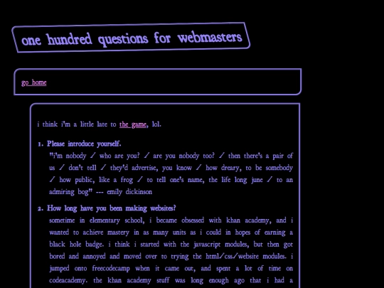 blog/100q screenshot