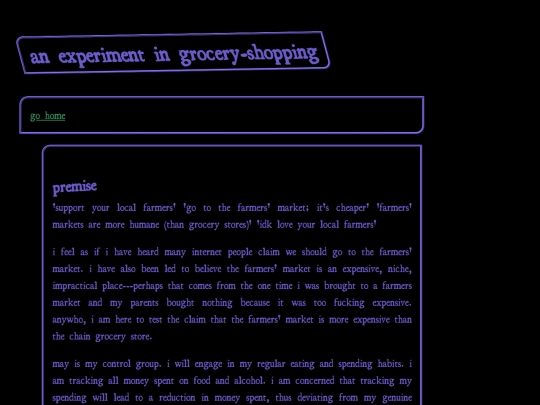 blog/groceries screenshot