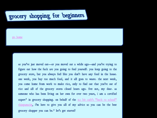 blog/groceryShopping screenshot