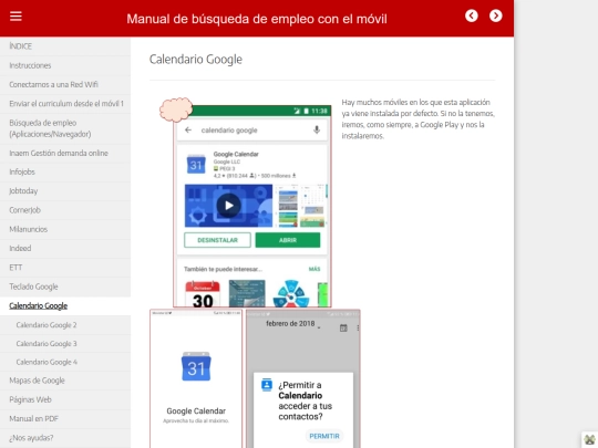 Exelearning/calendario_google screenshot