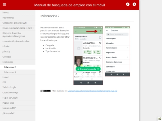 Manual de busqueda de empleo con el movil/milanuncios_2 screenshot