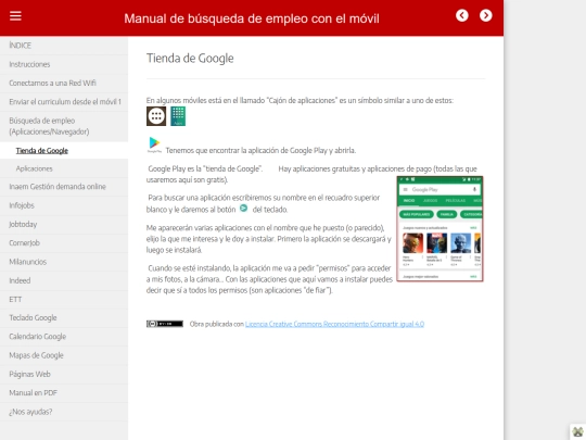Manual de busqueda de empleo con el movil/tienda_de_google screenshot
