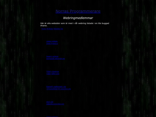 list screenshot
