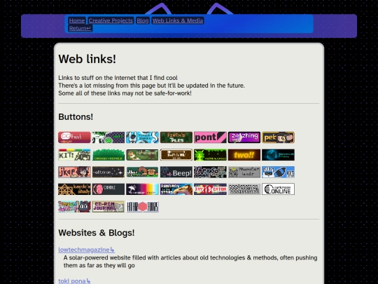 links screenshot