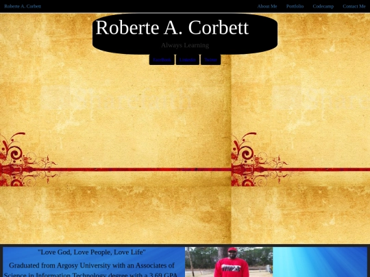 Portfolio screenshot