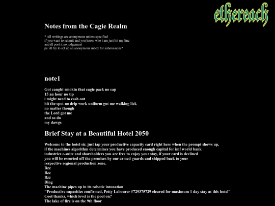 notes screenshot