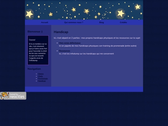 handicap screenshot