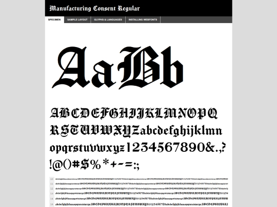 webfontkit-20260721-042929/manufacturingconsent-regular-demo screenshot