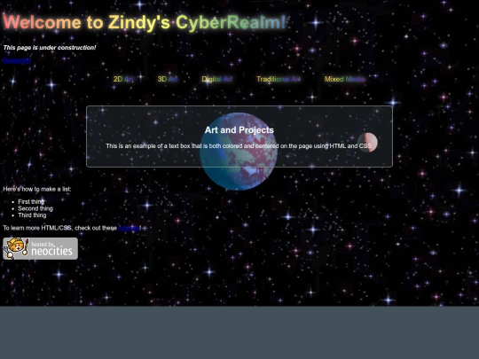 index screenshot