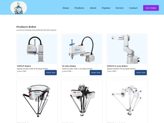 products screenshot