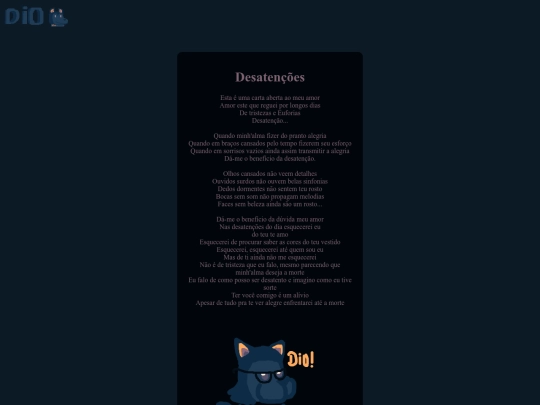 poems/desatencao screenshot