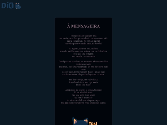 poems/mensageira screenshot