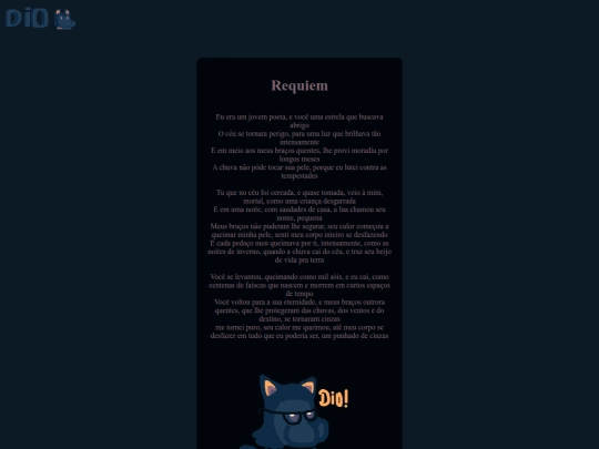 poems/requiem screenshot