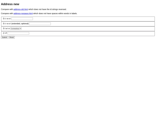 address screenshot
