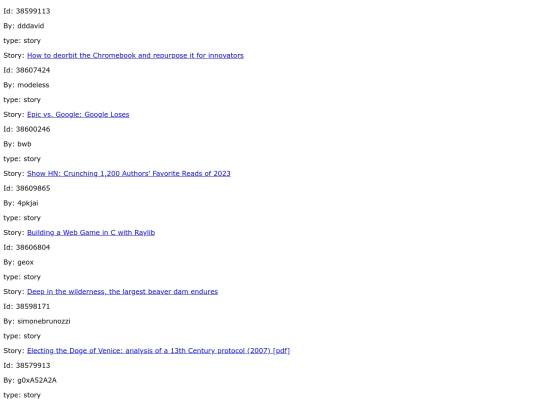index screenshot