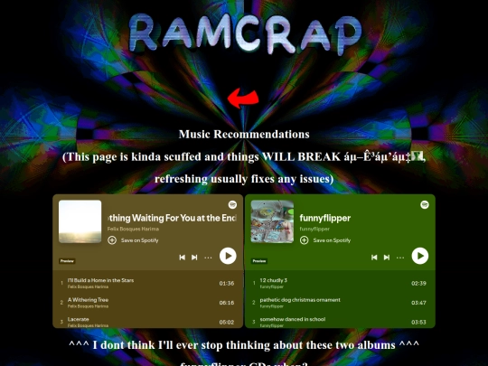 musicrecommendations screenshot