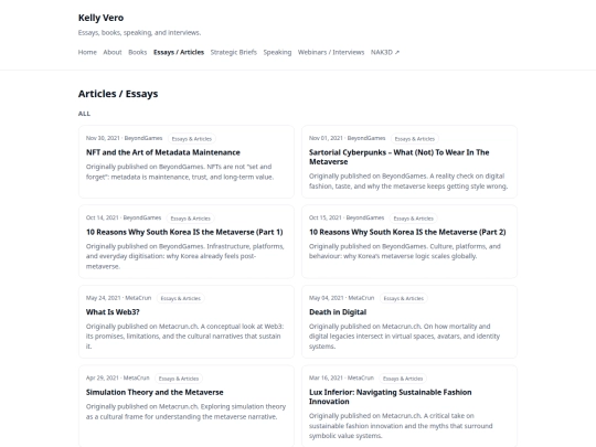 articles screenshot