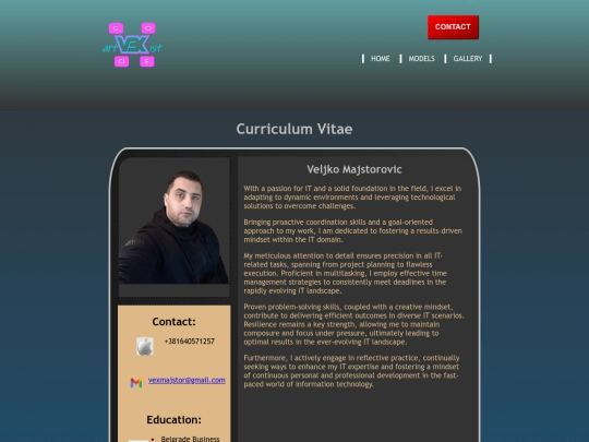 websiteModelThree screenshot