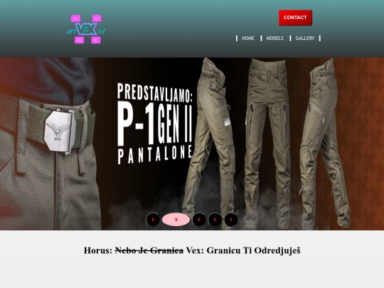 websiteModelTwo screenshot