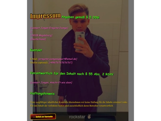 impressum screenshot