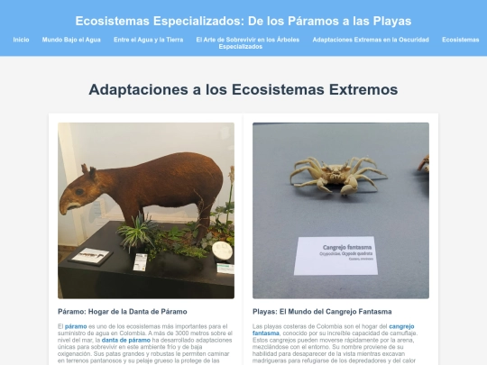 Seccin5EcosistemasEspecializadosDelosPramosalasPlayas screenshot