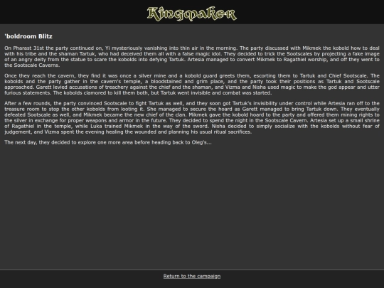 campaigns/Kingmaker/Writeups/Session07 screenshot