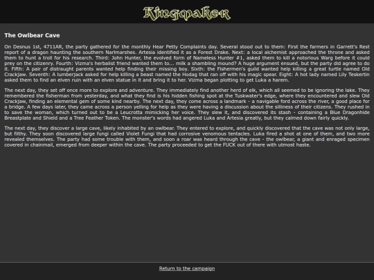 campaigns/Kingmaker/Writeups/Session14 screenshot