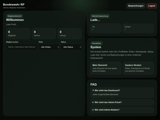 dashboard screenshot