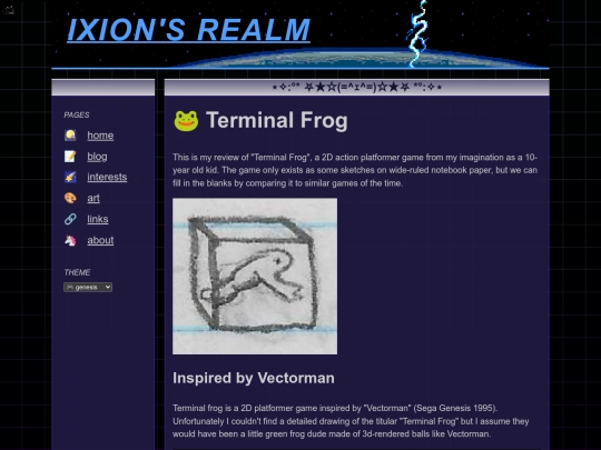museum/games/childhood/terminal-frog screenshot
