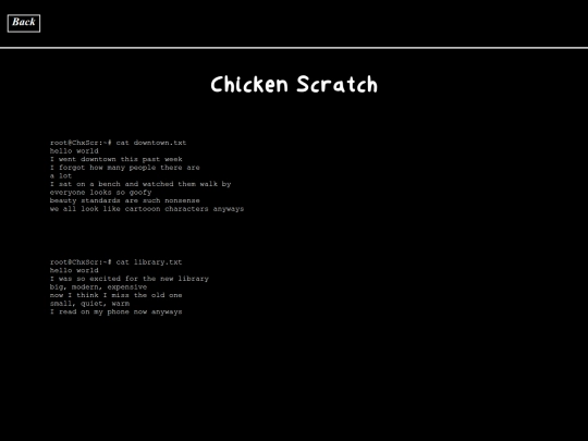 Scratch/Chicken screenshot