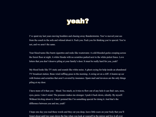 writing/yeah screenshot