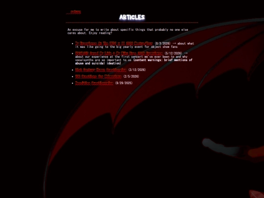 articles screenshot