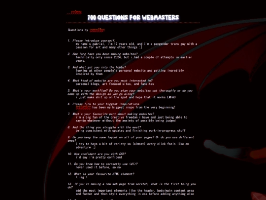 articles/questions4webmasters screenshot