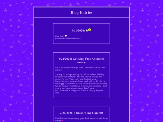 Blog screenshot