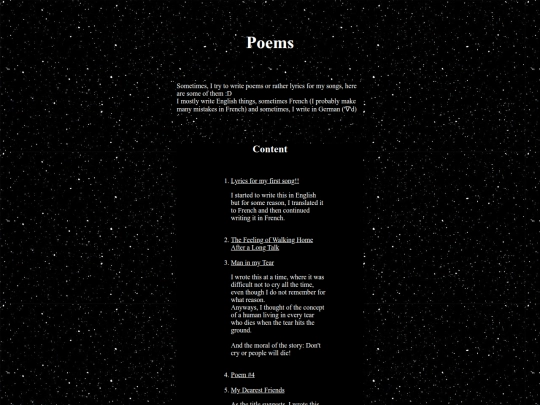 Poems screenshot