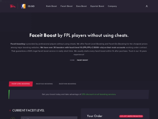 faceit-boosting screenshot