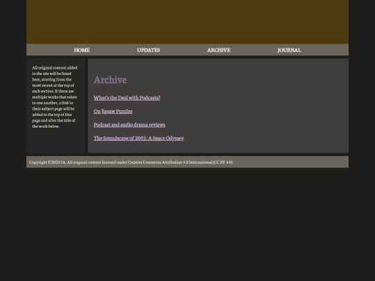 archive screenshot