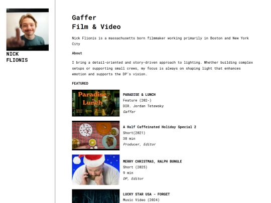projects screenshot