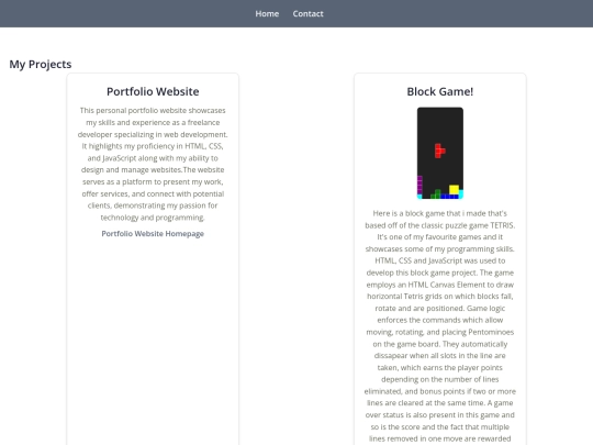 projects screenshot