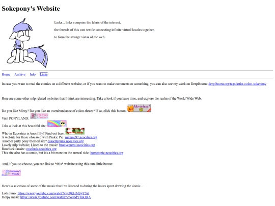 links screenshot