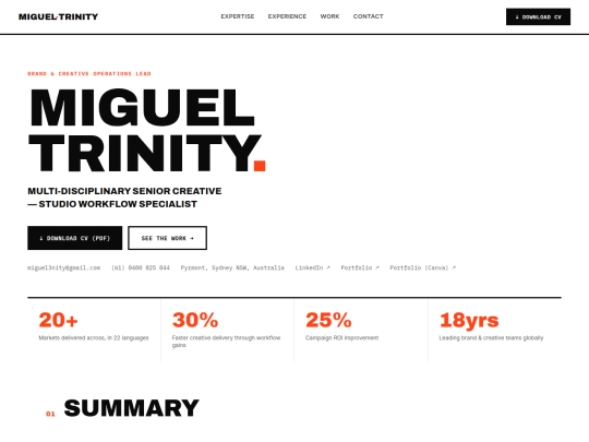 miguel-trinity-cv-bold (2) screenshot