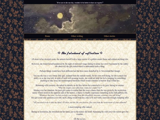 thefalsehoodofreflection screenshot