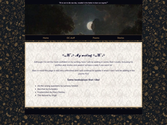 writing screenshot