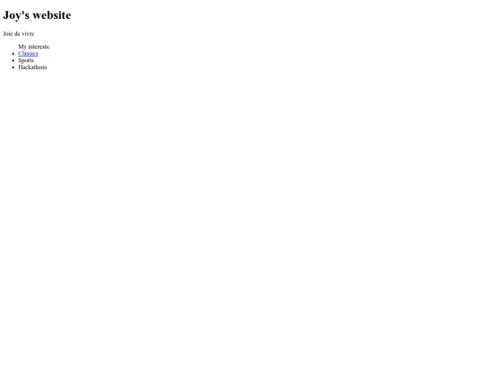index screenshot