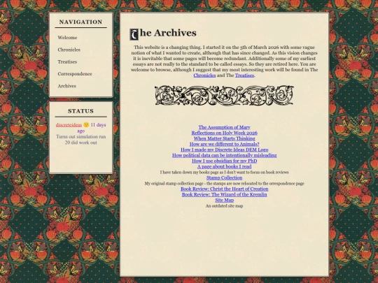 pages/archive screenshot