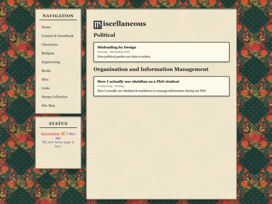 pages/misc screenshot